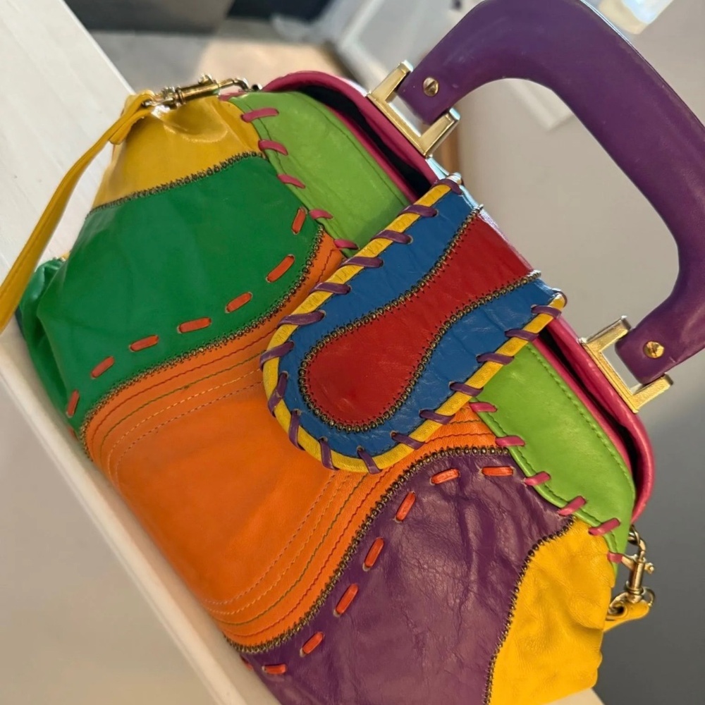 Rare VTG Samir Colorblock Purse